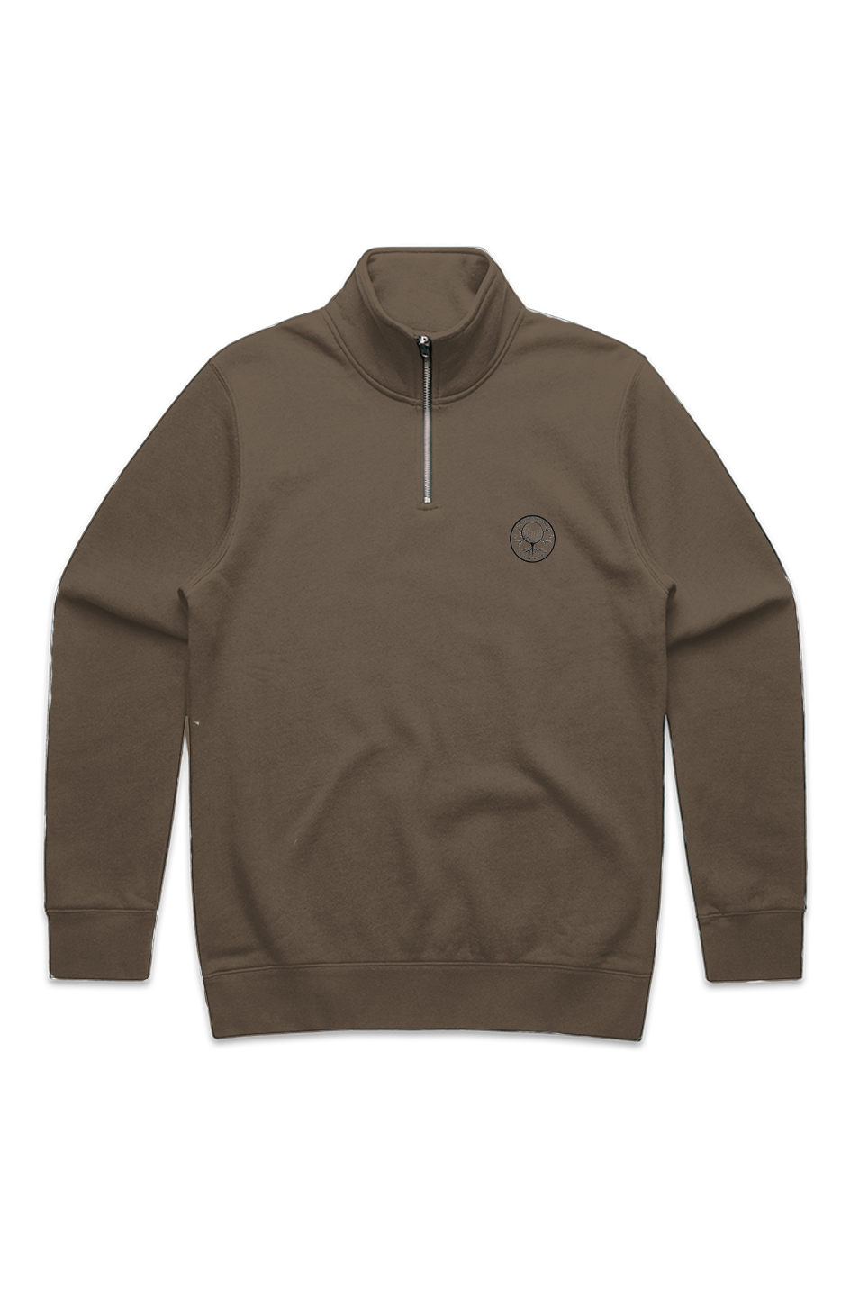 MENS STENCIL HALF ZIP