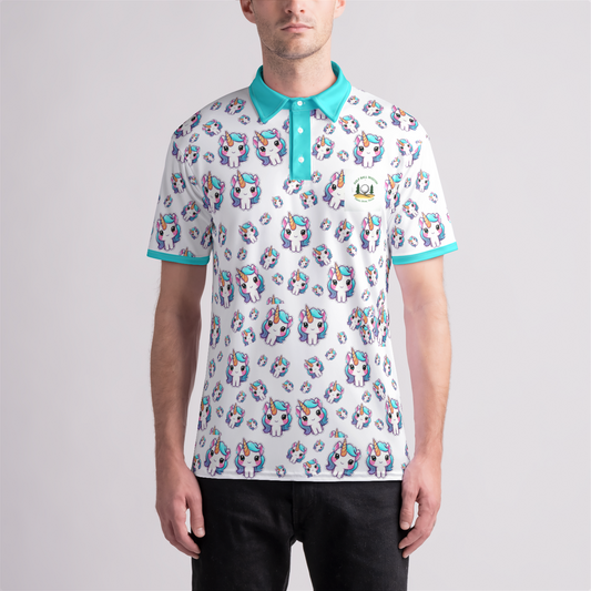 Hailey the Unicorn Polo Mens Polo Shirt