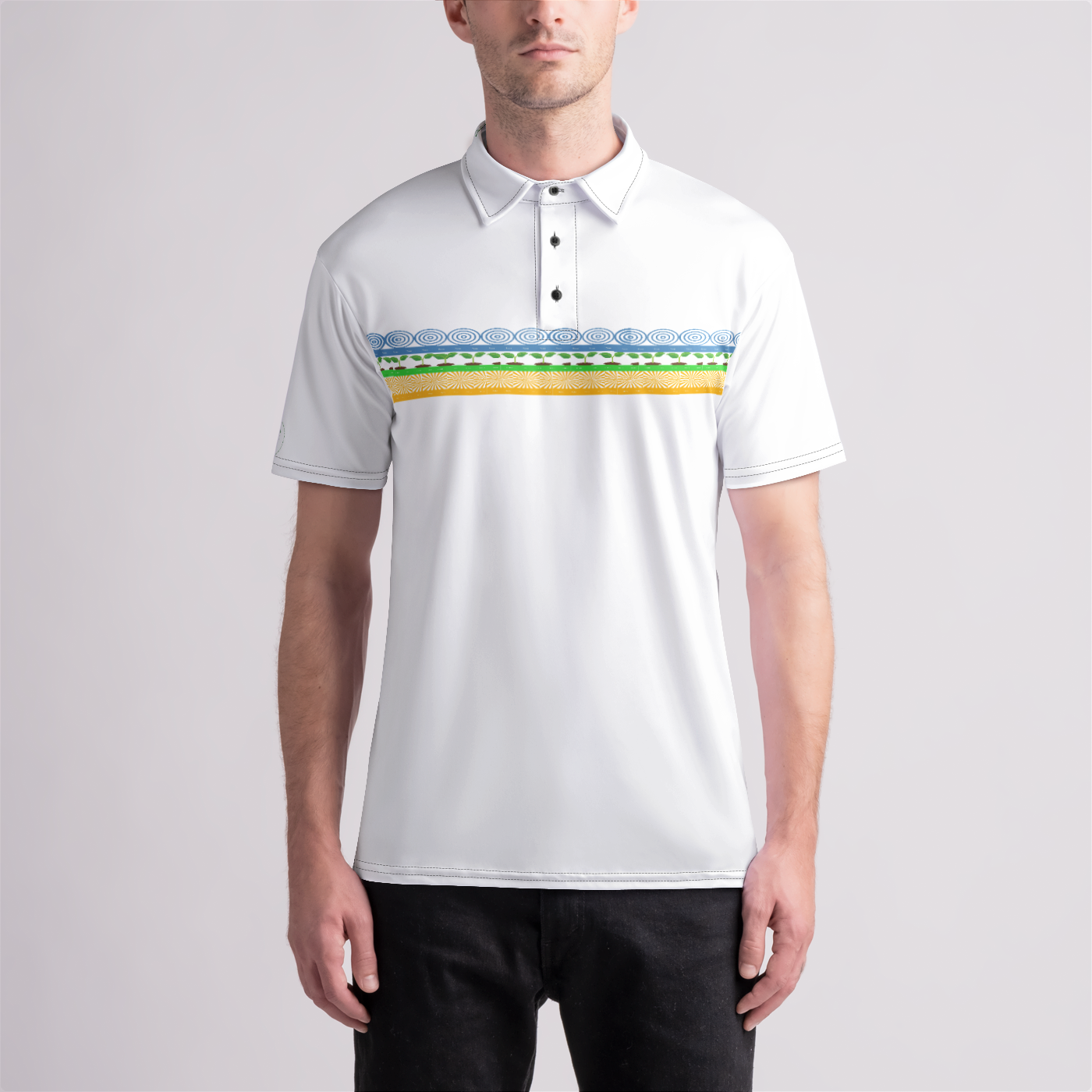 focus grow thrive Mens Polo Shirt