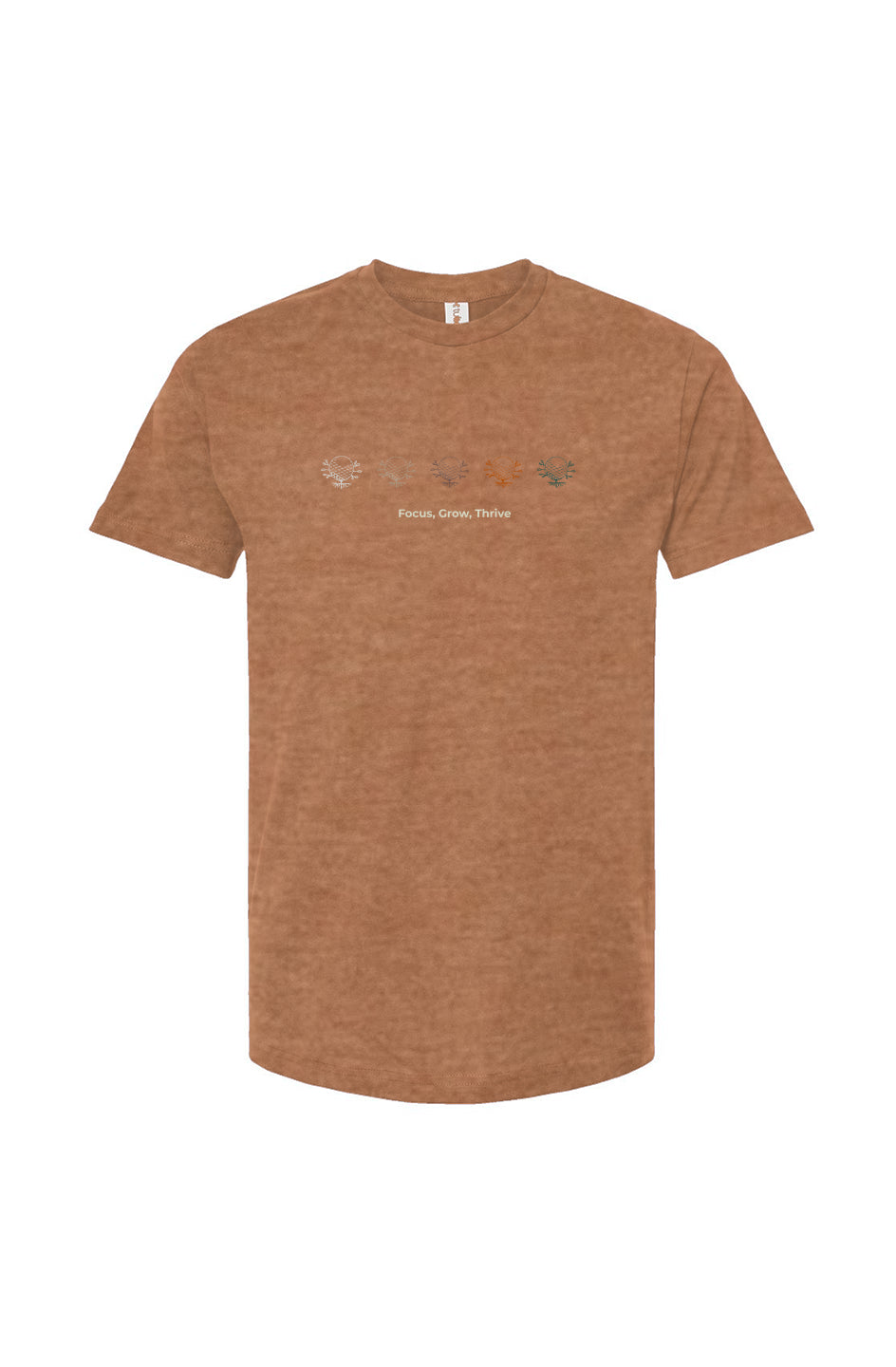 Heather rust GBW tee – worn-in feel, deep resilience