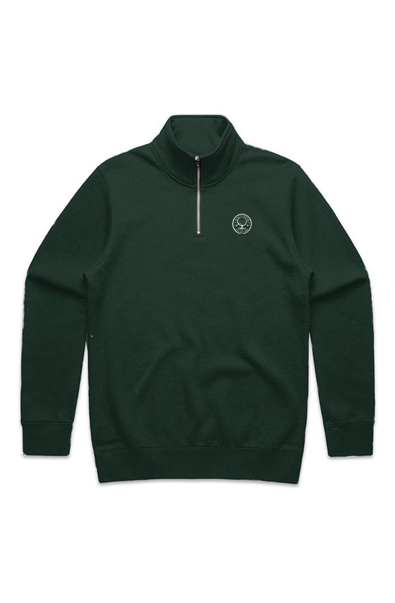 MENS STENCIL HALF ZIP