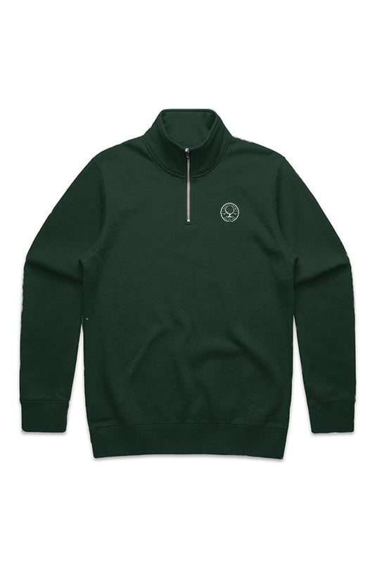 MENS STENCIL HALF ZIP