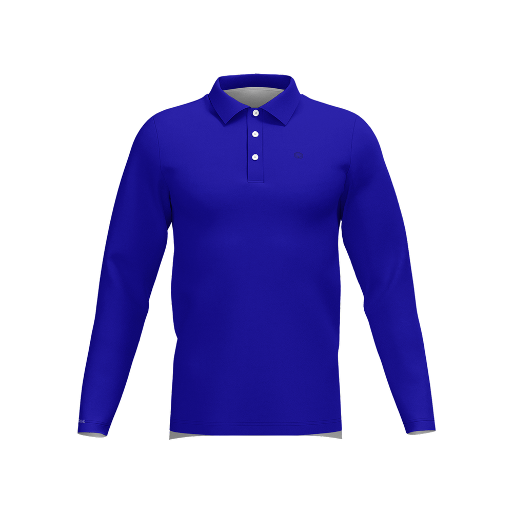 MV  Long-Sleeve Polo Shirt-Cotton Feel