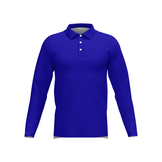 MV  Long-Sleeve Polo Shirt-Cotton Feel