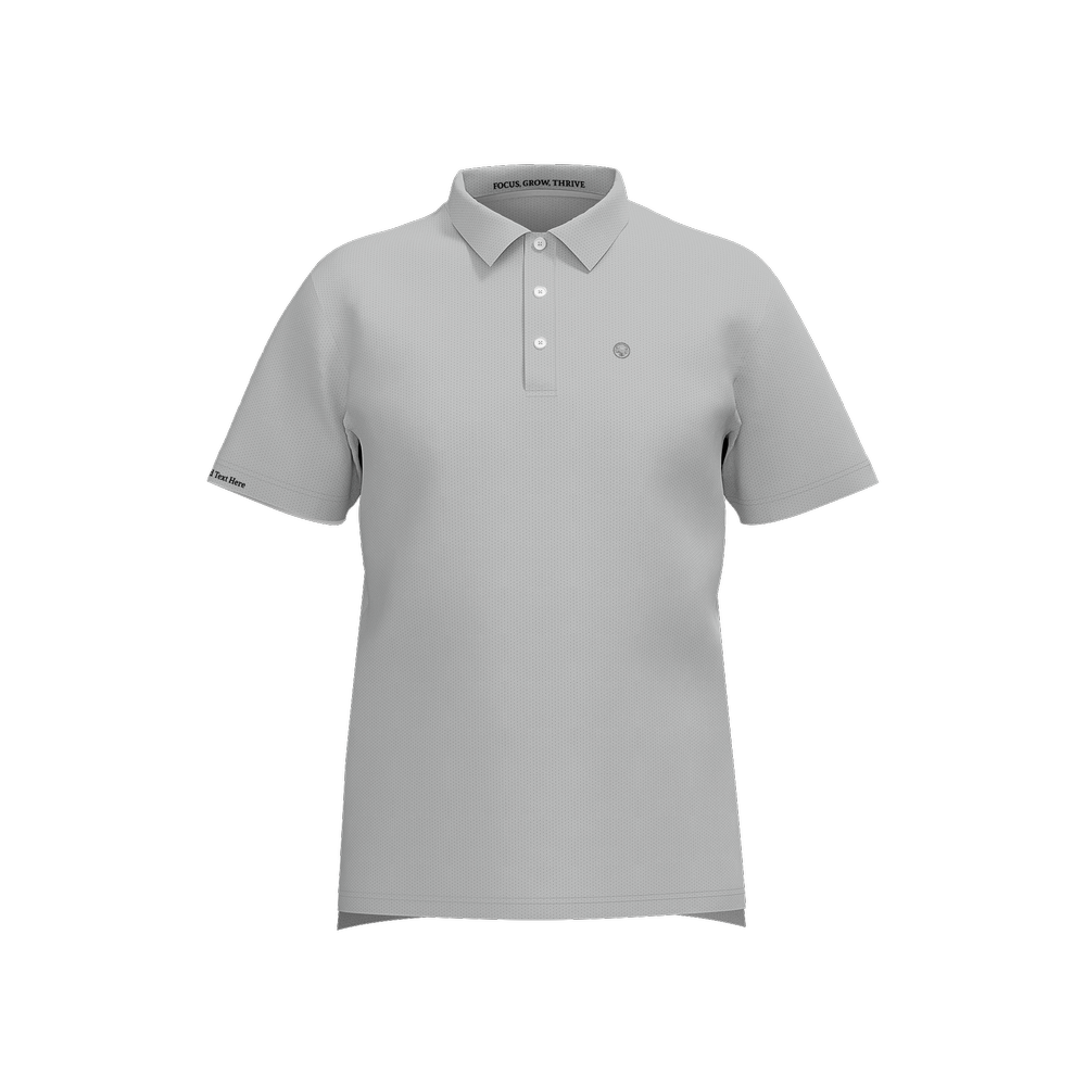 Silver Lining Mesh Polo Shirt - Golf Ball Wisdom