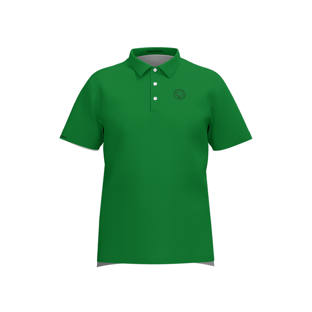 In the woods Mesh Sports Polo Shirt - Golf Ball Wisdom